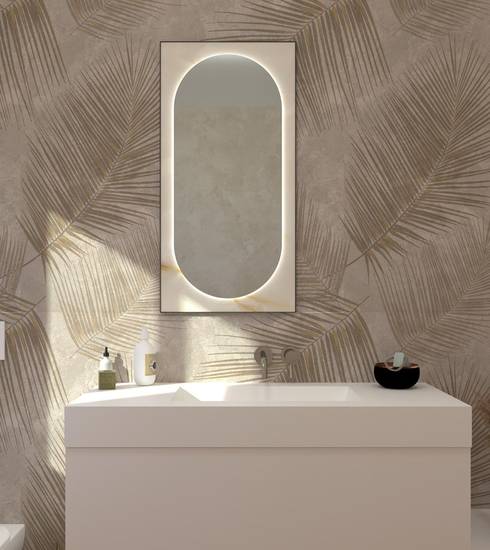 Bathroom project Stone Decor Box Wood effect GOLD BIANCO TROPICAL TORTORA TORTORA color tiles