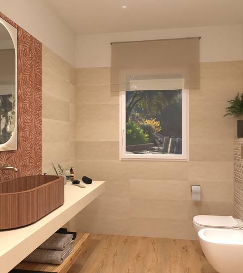Bathroom project Stone 3D Resin Decor Box Wood effect STICK BEIGE GOLD BEIGE DUNE BEIGE TROPICAL CORTEN DRAP BEIGE ROCK BEIGE color tiles