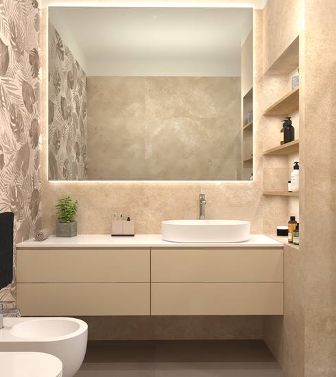 Bathroom project Decor Box Resin Stone effect FOSSIL BEIGE SCIARA LITIA BEIGE ROW BEIGE TROPICAL RUST BEIGE SLATE color tiles