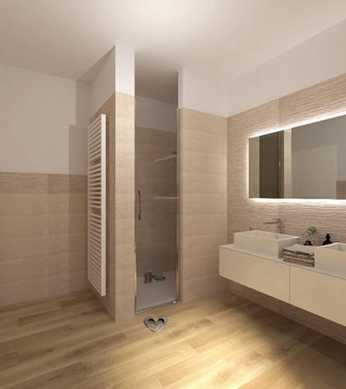 Bathroom project Wood 3D Stone effect ROCK NUT NUT MAPLE color tiles