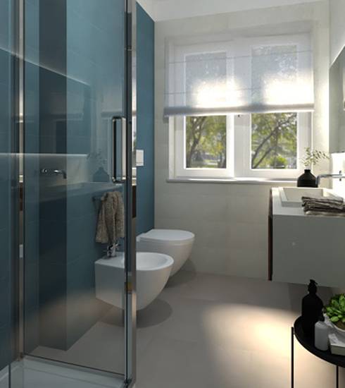 Bathroom project Resin effect AVIO PERLA ROPE PERLA ROPE AVIO color tiles