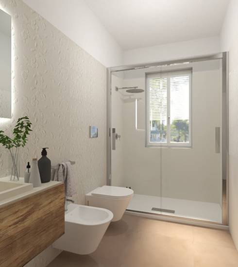 Bathroom project 3D Resin effect BRICK WHITE WHITE CANVAS WHITE CODE WHITE FLOWER WHITE PEAK WHITE color tiles