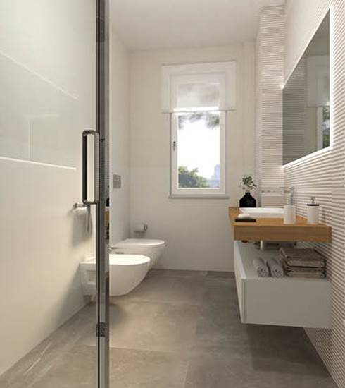 Bathroom project 3D Stone Resin effect WHITE GLOSS WHITE EXTRA MATT TOUCH BLOSSOM GREY STRIPES color tiles