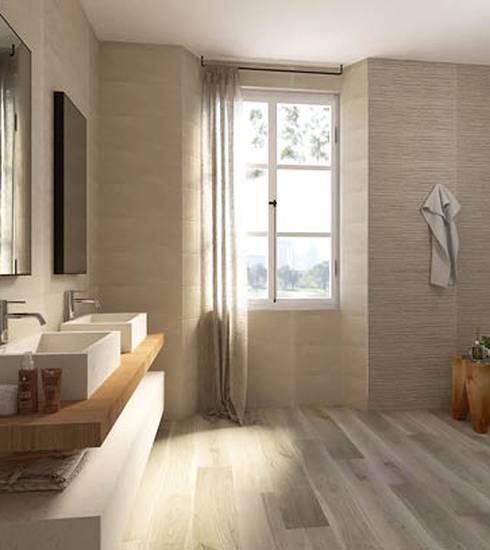 Bathroom project Stone effect ROCK NUT GREY NUT ROCK GREY color tiles