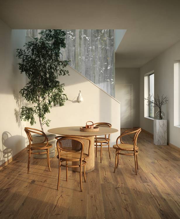 Imagen de ambiente House, realizada con baldosas de la colección: ROOTS – BEIGE