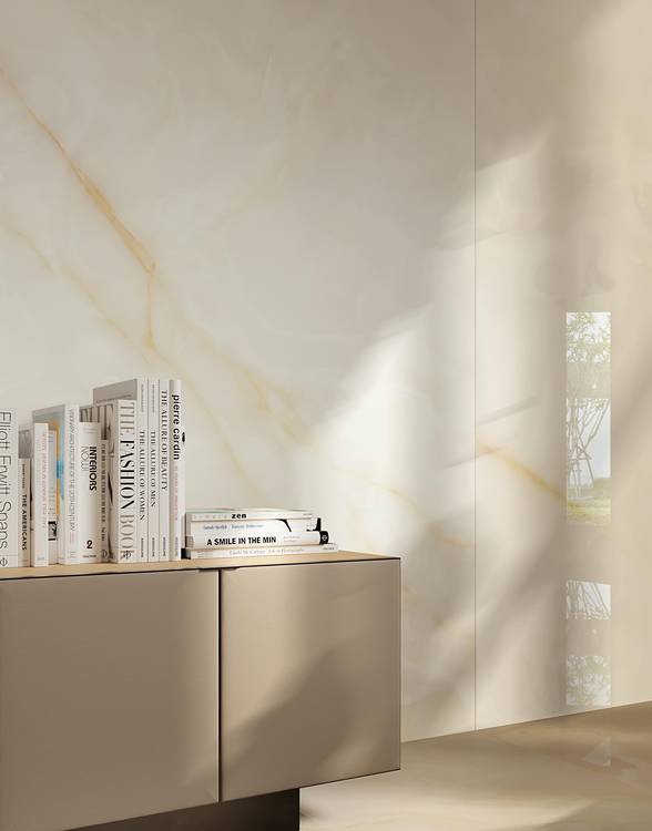 Imagen de ambiente , realizada con baldosas de la colección: GEMME – BLANCO, BEIGE