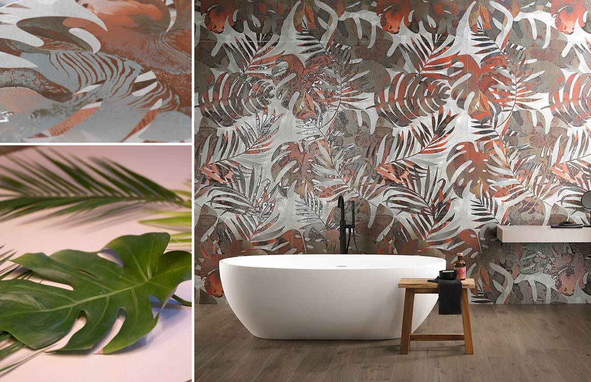 Imagen de ambiente , realizada con baldosas de la colección: FAP MURALS – 