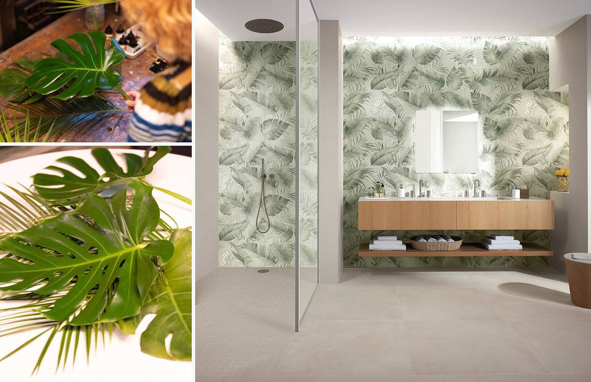 Imagen de ambiente , realizada con baldosas de la colección: DECO&MORE – 