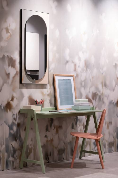 Room view , created with tiles from the collection: FAP MAXXI 120x278 – Grey