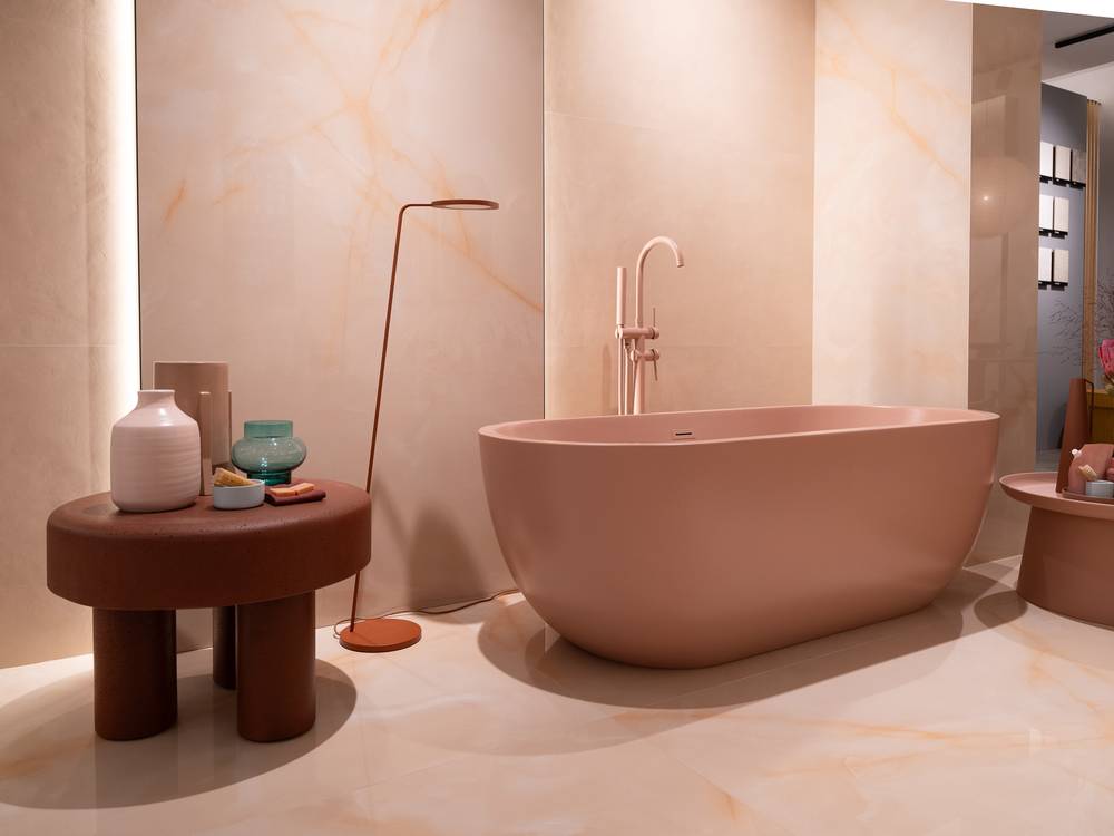 Imagen de ambiente , realizada con baldosas de la colección: GEMME – 