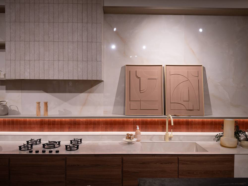 Imagen de ambiente , realizada con baldosas de la colección: GEMME – 