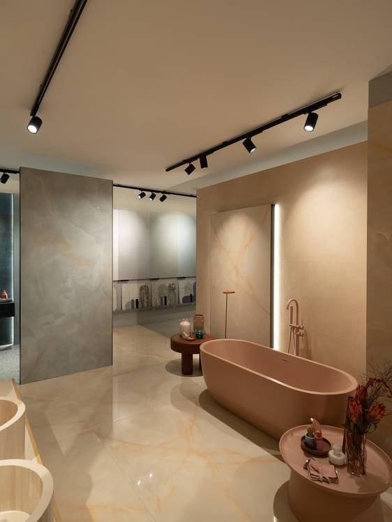 Imagen de ambiente , realizada con baldosas de la colección: GEMME – 