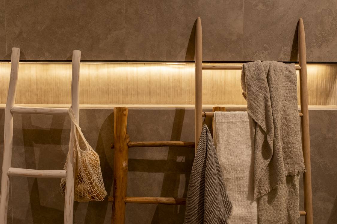 Imagen de ambiente , realizada con baldosas de la colección: VENTO DEL SUD – 