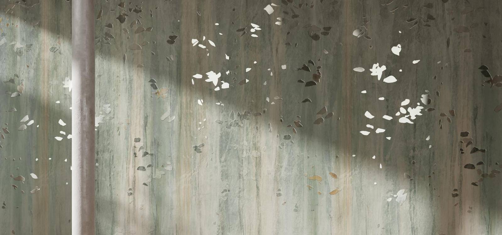 Room view , created with tiles from the collection: FAP MAXXI 120x278 – Green