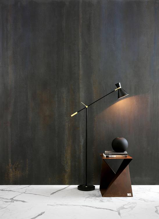 Imagen de ambiente , realizada con baldosas de la colección: OXIDE – NEGRO