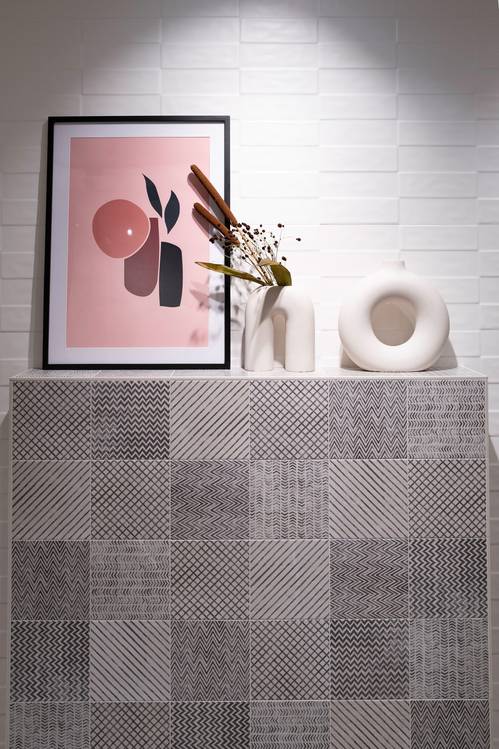 Imagen de ambiente , realizada con baldosas de la colección: MAKU – 