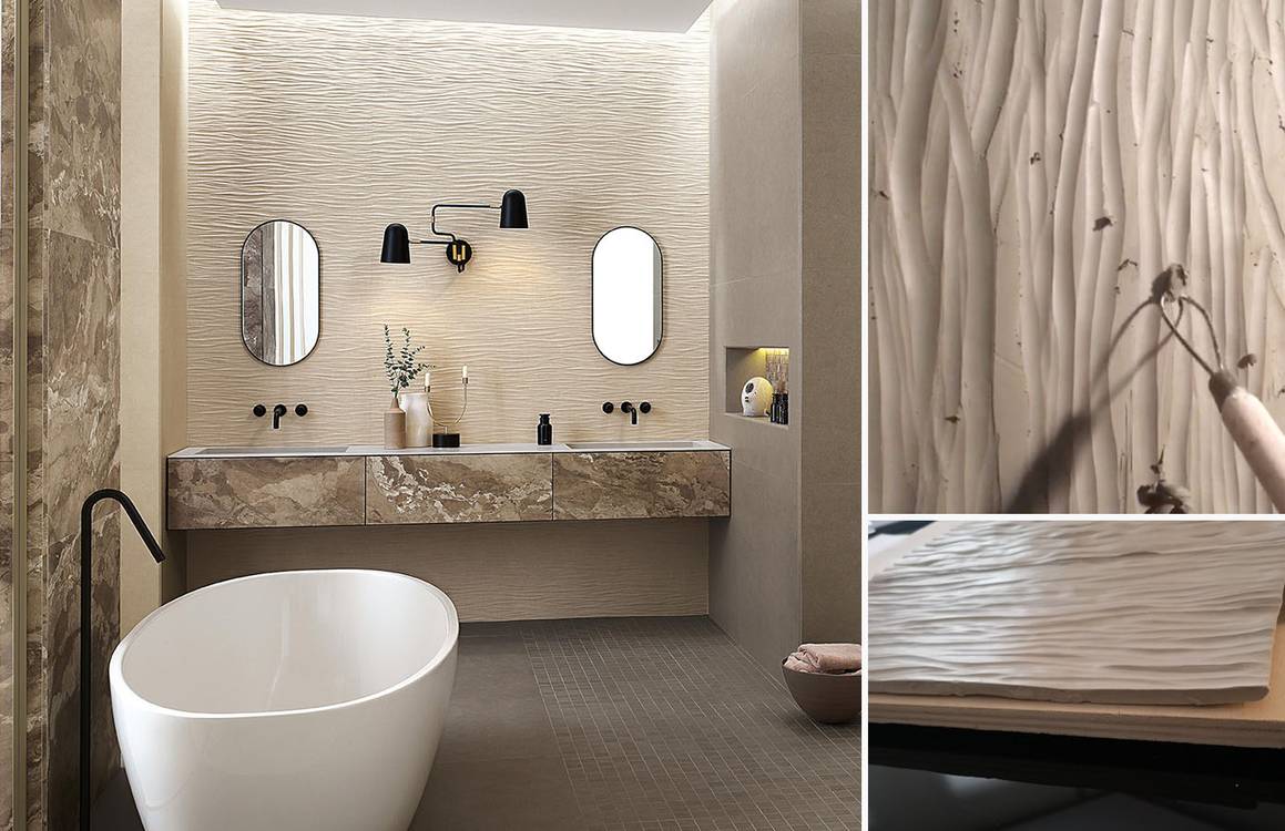 Imagen de ambiente , realizada con baldosas de la colección: SHEER – 