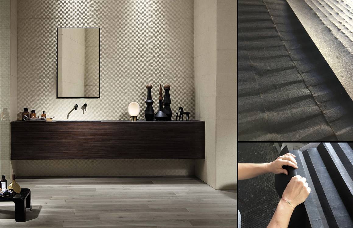 Imagen de ambiente , realizada con baldosas de la colección: LUMINA STONE – 