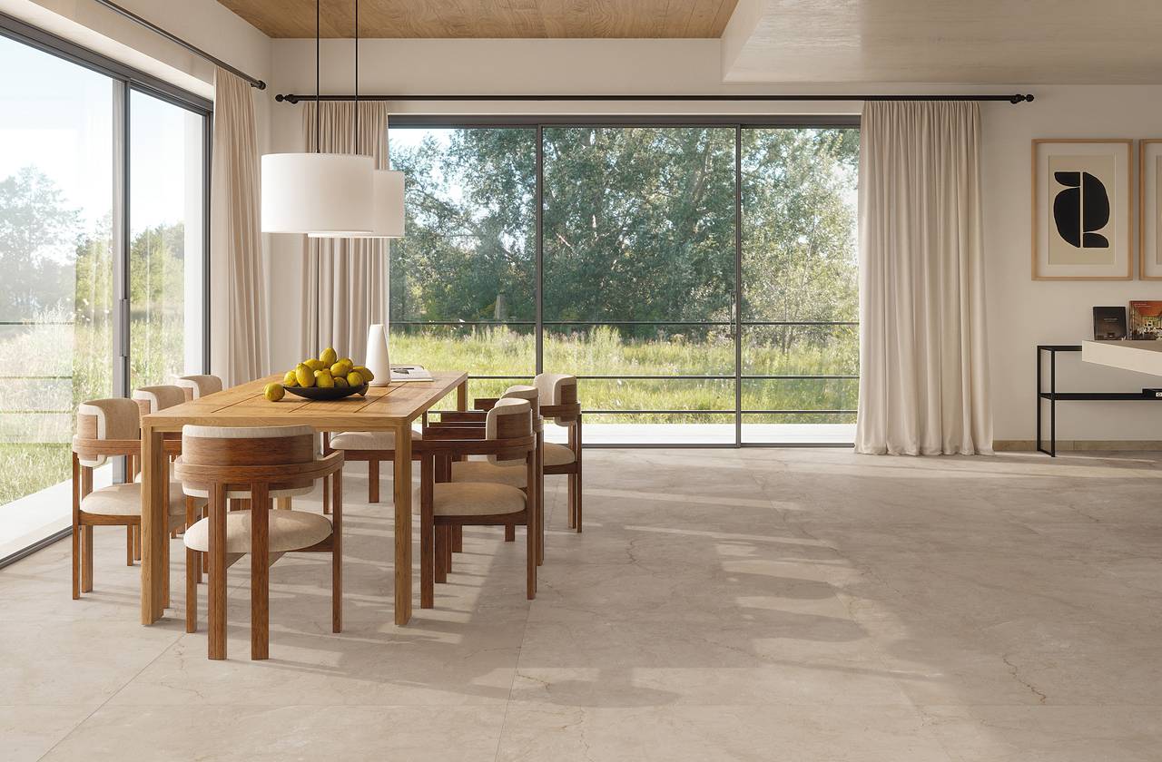 Room view House, created with tiles from the collection: DESERT – Grey