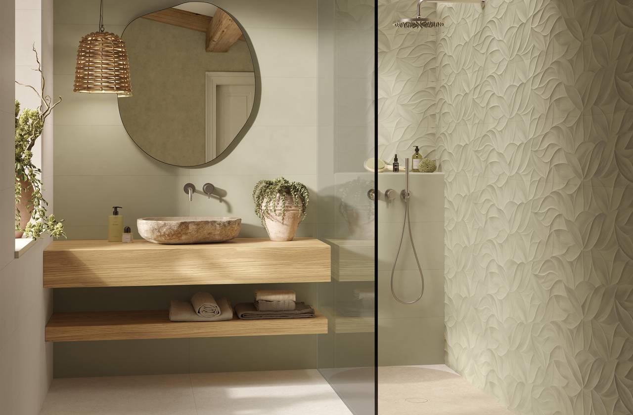 Room view Bathroom, created with tiles from the collection: OLTRE IL COLORE – White, Other