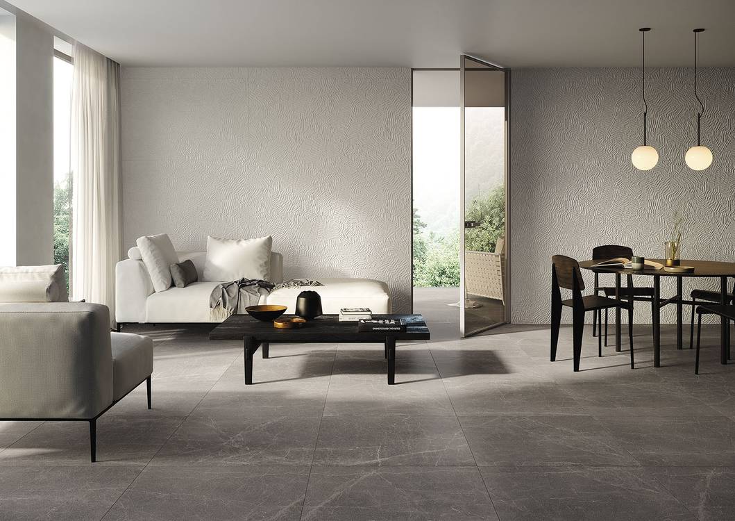 Imagen de ambiente House, realizada con baldosas de la colección: BLOOM – BLANCO