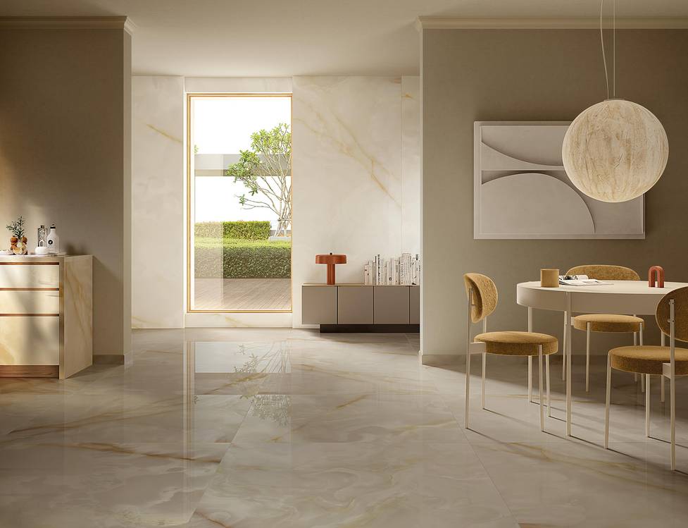Imagen de ambiente House, realizada con baldosas de la colección: GEMME – BLANCO, BEIGE