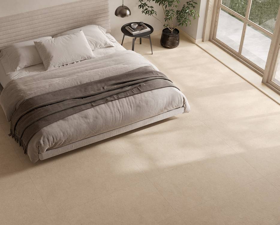 Imagen de ambiente House, realizada con baldosas de la colección: MATERIA PURA – BEIGE