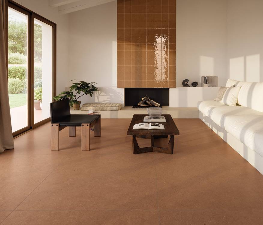 Room view House, created with tiles from the collection: MATERIA PURA porcelain tiles – Other
