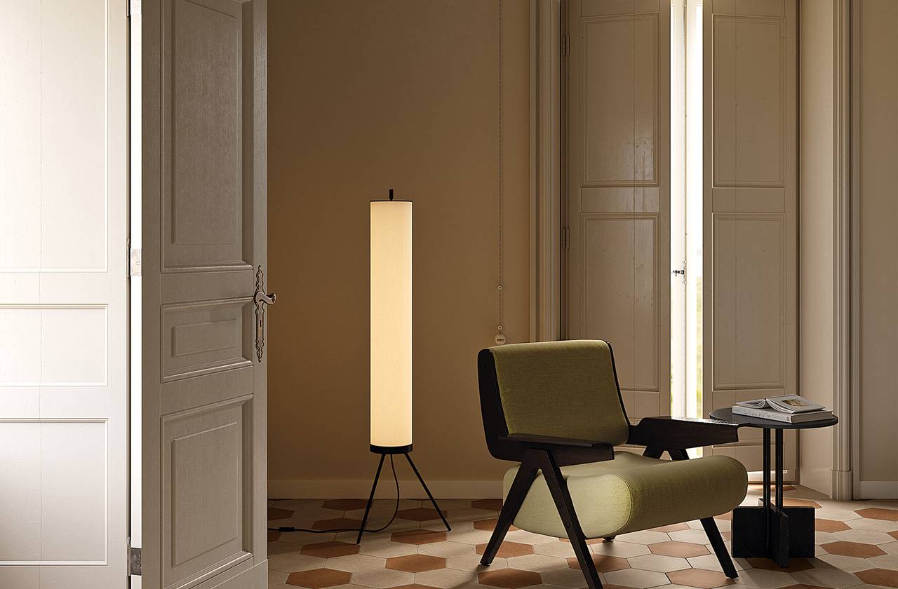 Room view House, created with tiles from the collection: MATERIA PURA porcelain tiles – Other, Beige