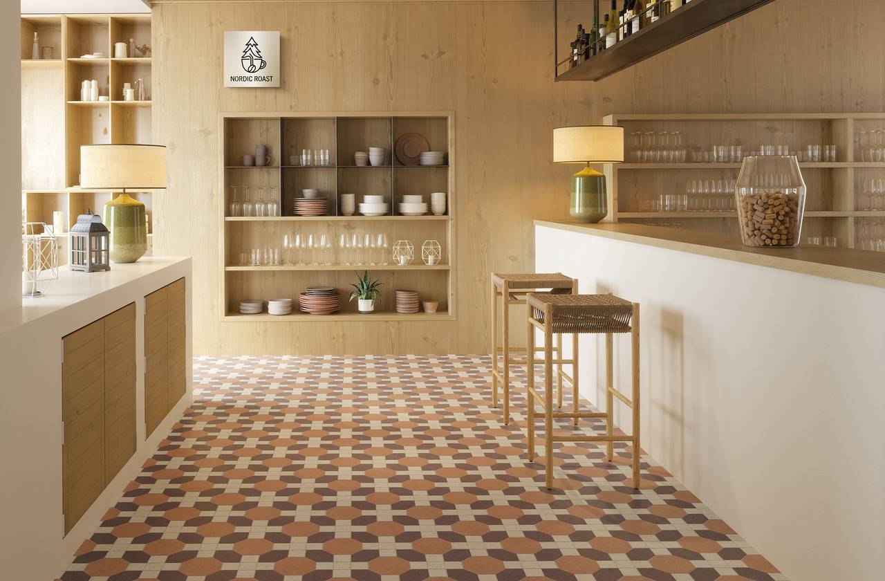 Room view Contract, created with tiles from the collection: MATERIA PURA porcelain tiles – Other