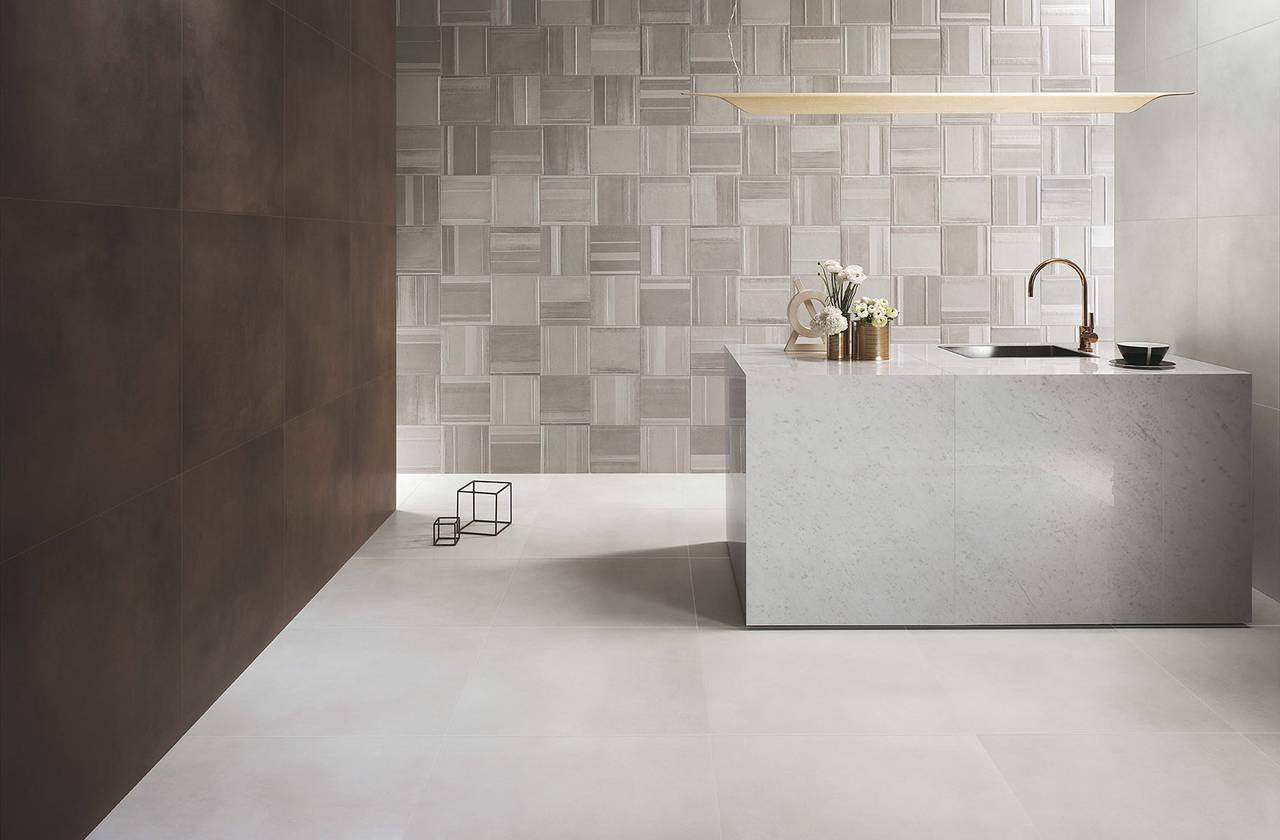 Интерьер контракт, оформленный плиткой из коллекции: MILANO&FLOOR – WHITE, BROWN