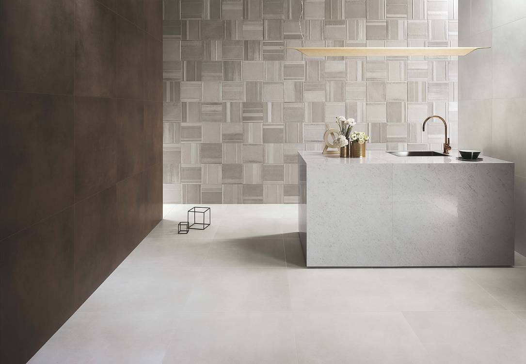 Imagen de ambiente Contrato, realizada con baldosas de la colección: MILANO&FLOOR – BLANCO, BROWN