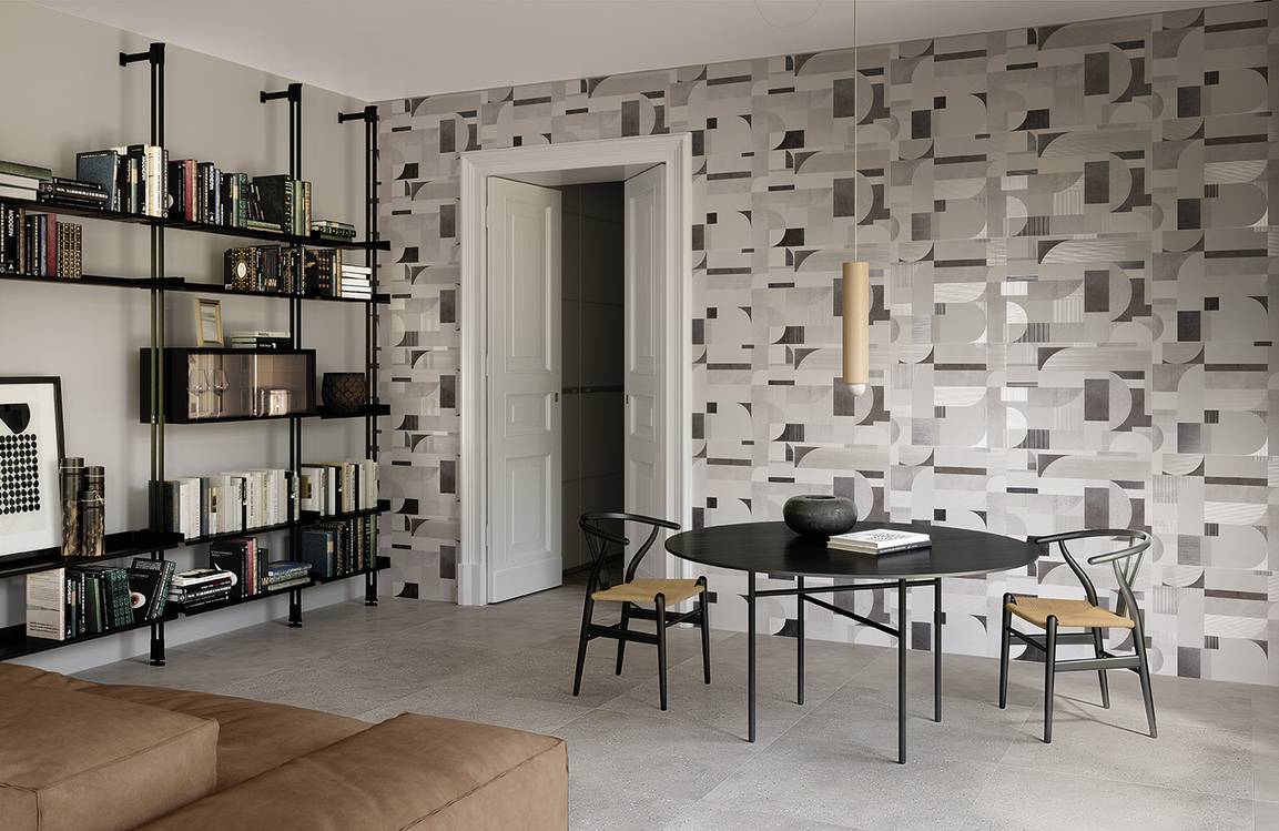 Imagen de ambiente House, realizada con baldosas de la colección: MILANO MOOD – GRIS