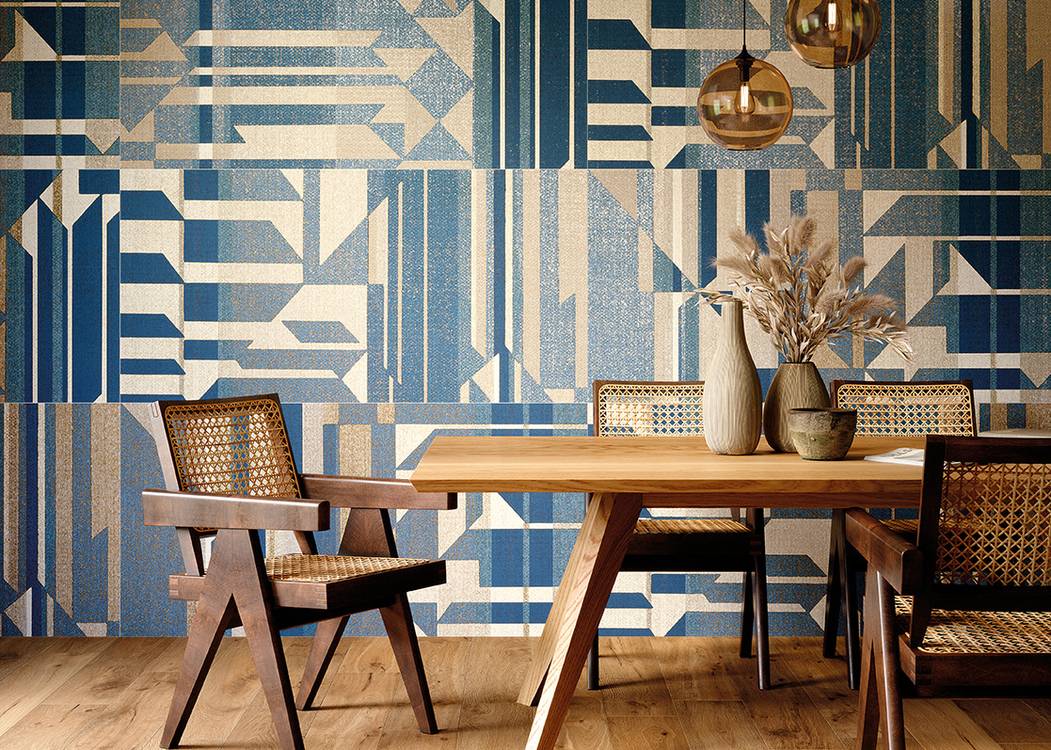Imagen de ambiente House, realizada con baldosas de la colección: FAP MURALS – Blu, BEIGE