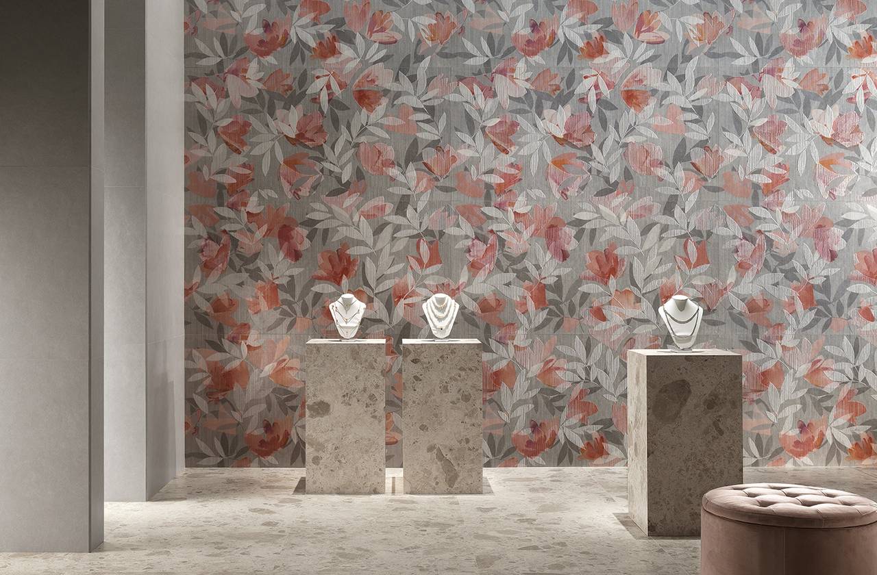 Интерьер контракт, оформленный плиткой из коллекции: FAP MURALS – Red