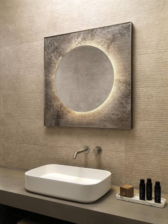 Imagen de ambiente Baño, realizada con baldosas de la colección: NOBU – BEIGE