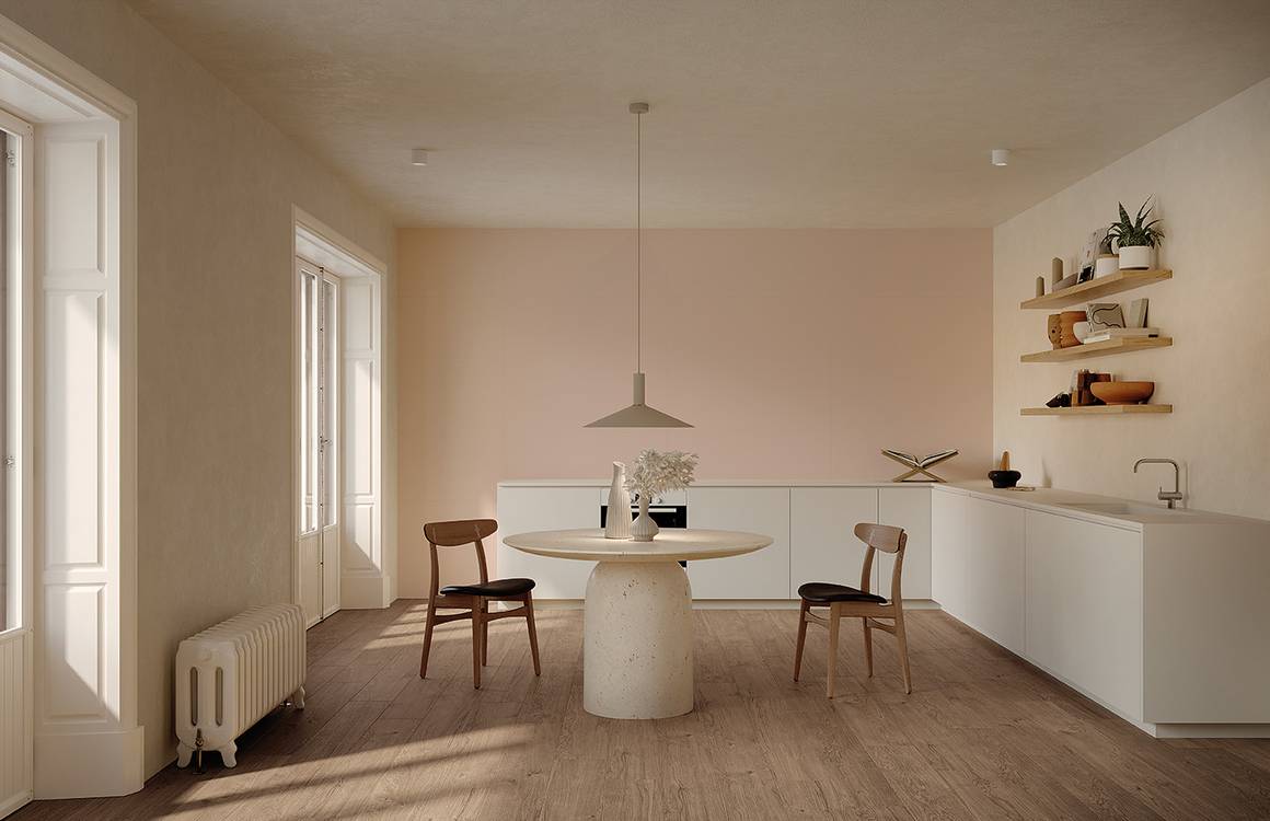 Imagen de ambiente Cocina, realizada con baldosas de la colección: PLEIN AIR – OTRAS, BROWN