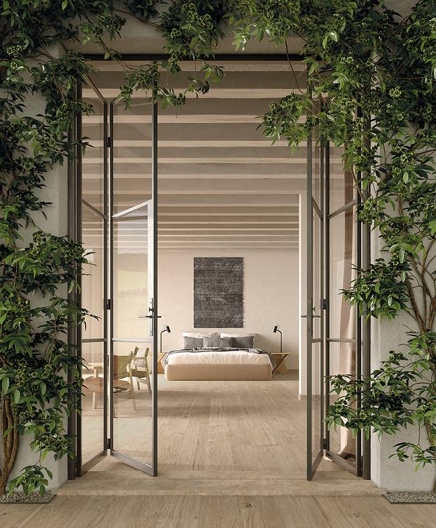 Imagen de ambiente House, realizada con baldosas de la colección: PLEIN AIR – BEIGE