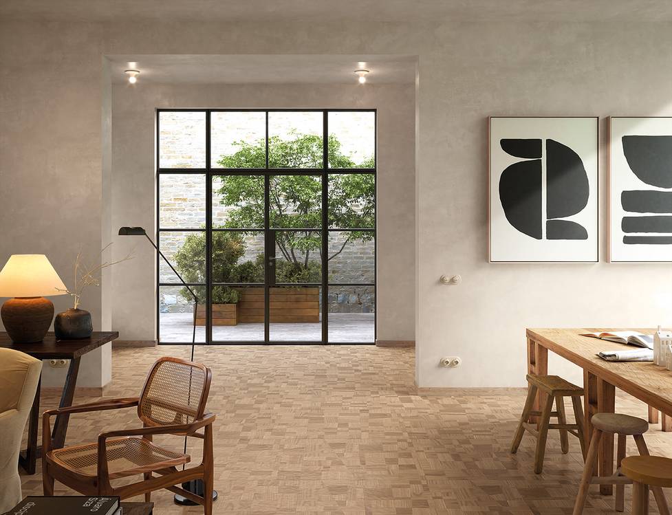 Imagen de ambiente House, realizada con baldosas de la colección: PLEIN AIR – BEIGE