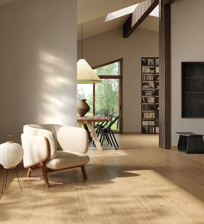 Imagen de ambiente House, realizada con baldosas de la colección: PLEIN AIR – BEIGE