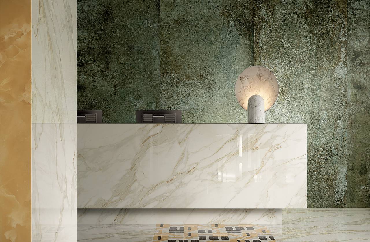 Интерьер контракт, оформленный плиткой из коллекции: OXIDE – ДРУГИЕ