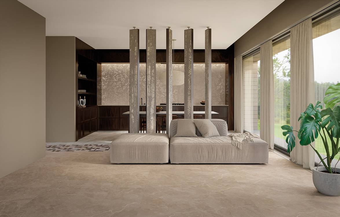 Imagen de ambiente , realizada con baldosas de la colección: FAP EXXTRA 80X160 – 