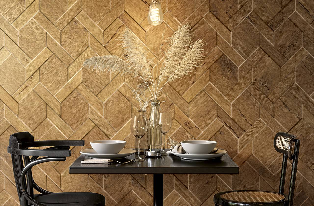 Интерьер контракт, оформленный плиткой из коллекции: ROOTS – BEIGE