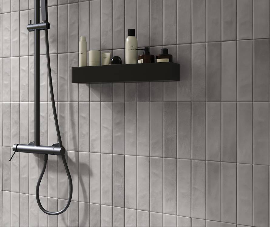 Imagen de ambiente , realizada con baldosas de la colección: STILL – GRIS