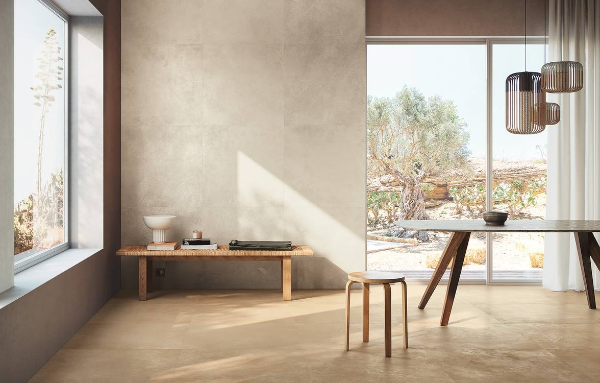Imagen de ambiente House, realizada con baldosas de la colección: SUMMER – BEIGE, BLANCO