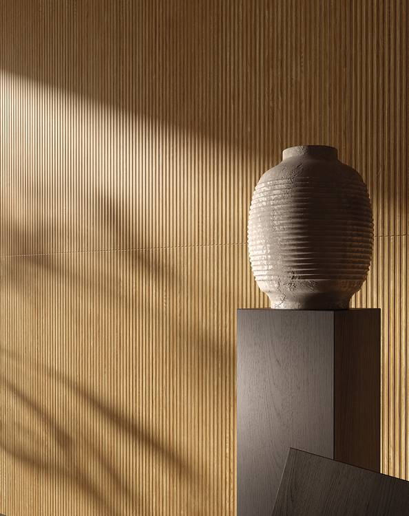 Imagen de ambiente , realizada con baldosas de la colección: TRUE COLOR – BROWN