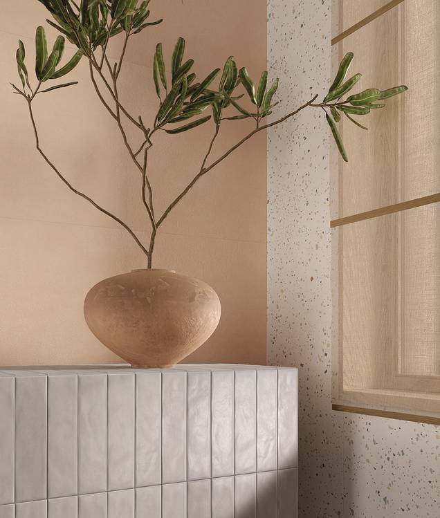 Imagen de ambiente , realizada con baldosas de la colección: TRUE COLOR – OTRAS, BLANCO