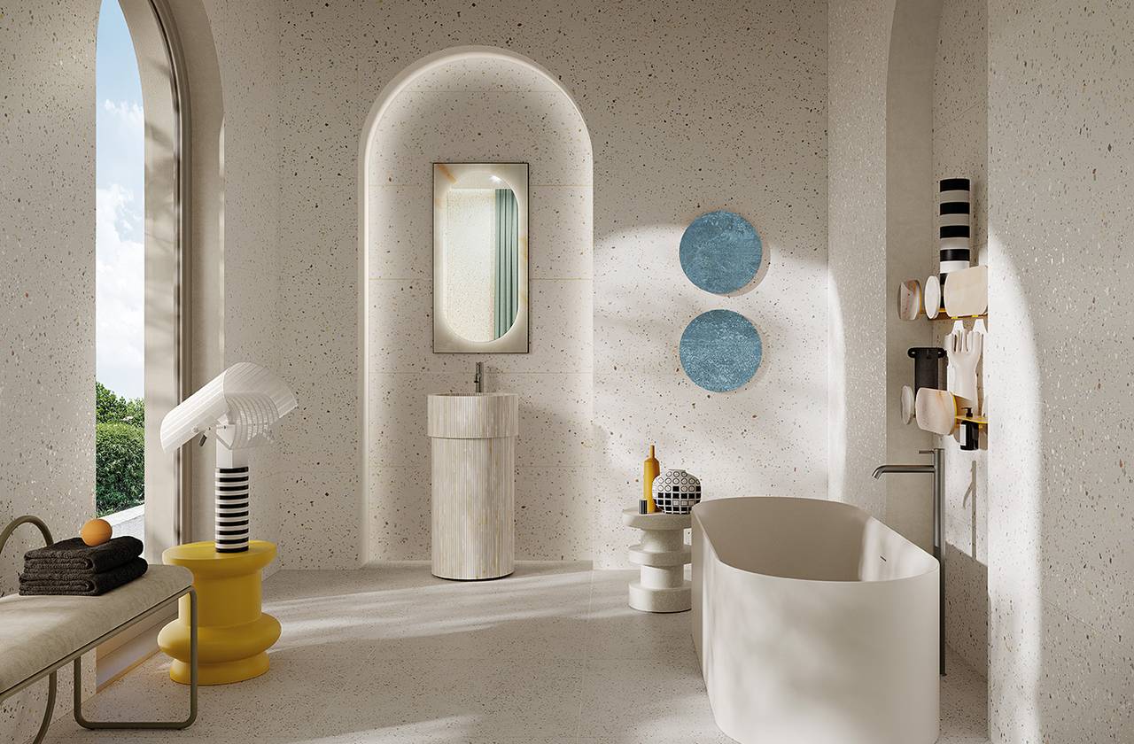 Room view Bathroom, created with tiles from the collection: TRUE COLOR – White