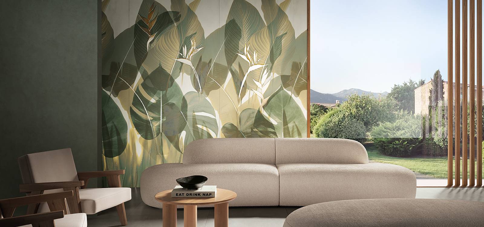 Imagen de ambiente House, realizada con baldosas de la colección: YLICO – Verde