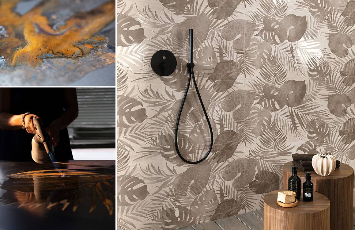 Imagen de ambiente , realizada con baldosas de la colección: YLICO – 